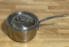 Mauviel Cook 2.6 Qt 5-PLY Stainless Steel Saucepan With Lid Made France Used. Price: $245.00.