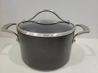 4 Qt Stockpot Hard Anodized Kirkland Signature W/lid Stainless Handles Nonstick Used. Price: $29.99.