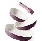 Carote Non Stick Frying Pans, 8"+10"+12 8", "10", "12 Inches, Purple New. Price: $79.99.