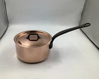 Mauviel M'hertiage M250C Saucepan With Lid, 1.9 Quart New. Price: $316.36.