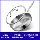 12 Inch Tri-ply Stainless Steel Frying Pans With Lid Skillet Induction All.. New. Price: $39.99.