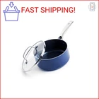 Blue Diamond Nonstick 2QT Saucepan With Lid, Toxic Pfas-free Ceramic New. Price: $34.28.
