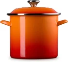 Creuset Enamel Steel Traditional Stockpot, 8 Qt., Flame With Stainless New. Price: $133.44.
