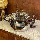 David Burke Stainless Prestige 3 Qt Casserole Pot W/ Vented Glass Lid New. Price: $57.50.
