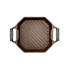 Finex 12-INCH Cast Iron Grill Pan, Modern Heirloom, Handcrafted The Usa With New. Price: $268.95.