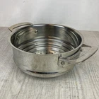 Viking Steamer Insert Colander, Stainless Steel Pot Strainer Used. Price: $39.99.