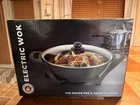 Chefs Counter Nonstick Adjust Control Dishwasher Safe Temper Glass Lid Wok New. Price: $40.00.