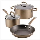 Circulon Premier Professional Hard Anodized 5-PIECE Nonstick Cookware Set Induct New. Price: $111.95.