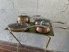 Belgique Stainless Steel Cookware Assortment Lot Skillet Pan Pot Oven Safe Non Used. Price: $149.00.