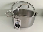 New Viking 3-PLY Stainless Steel Soup Pot With Glass Lid 4QT/3.8L Quarts. Price: $73.99.