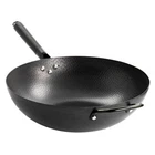 Gibson Home Wok Carbon Steel 13.4"W Black Hammered Heavy Gauge Induction Ready New. Price: $34.74.