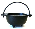 New Age Cast Iron Cauldron For Smudging, Incense Burning, Ritual Purpose (5". Price: $14.40.