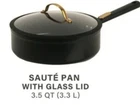 Thyme & Table Black 3.5 Quart Nonstick Aluminum Saute Pan W/lid New. Price: $42.40.