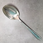 Christofle Coquille Berain Silverplate 10-1/4" Serving Spoon Monogram. Price: $38.99.