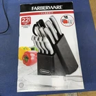 Farberware Classic 22 Piece Stainless Steel Cutlery / Knife Utensil Set Open. Price: $39.50.