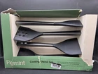Figmint 3-PIECE Cooking Utensil Set Stainless Steel Handles Nylon Silicone Heads Open. Price: $14.99.