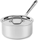 All-clad 3-PLY Stainless Steel Sauce Pan With Lid Quart, Induction, Oven New. Price: $109.45.