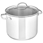 Amazon Basics Stainless Steel Induction Compatible Stock Pot 8 Quarts, Silver. Price: $46.96.