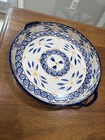 Temp-tations By Tara Old World Blue Floral Baking Dish 11" Diam. * PPP-JN-863320 Used. Price: $11.99.