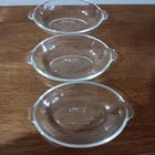 Set Of Pyrex #328 1 Cup Clear Oval Glass Baking Dish. Free Shipping Used. Price: $26.99.