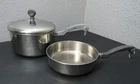 Vintage Farberware 6 3/4" Frying & 2 Qt. Sauce Pan Bronx Usa 1 Lid Fits Both Used. Price: $29.50.