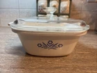 Vintage Corning Ware Double Boiler Insert P-17-B Casserole/lid Blue Cornflower Used. Price: $34.00.