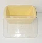 Temptations Tara Mini Loaf Pan & Storage Lid Buttercream Yellow Woodland Grain New. Price: $8.48.
