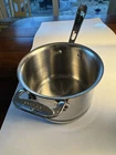 All-clad Copper Core Stainless Steel Sauce Pan 2 Quart Helper Handle Made Usa Used. Price: $95.00.