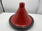 Le Creuset France Cherry Red Cerise Tagine Cast Iron Stoneware Cooking Pot. Price: $229.00.