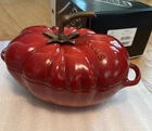 Beautiful Staub Cast Iron 3 Qt Tomato Cocotte Dutch Oven Cherry Red Excellent! New. Price: $224.99.