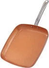 Toutrop Skillets Non-stick Copper Square Frying Pan 12" Aluminum For All Stoves New. Price: $49.99.