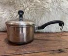 Farberware Vintage Aluminum Clad Stainless Steel 1 Quart Sauce Pan With Lid Used. Price: $19.95.