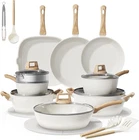 24-PIECE Pots And Pans Non Stick, Titanium-reinforced Ceramic Cookware Set, New. Price: $125.99.