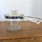 Pan Pyrex Flameware 6283-L A-23 62-H 1/2 Qt With Lid 6283-C A34 Glass Used. Price: $26.99.