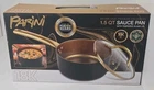 Parini Golden Chef 1.5 Quart Sauce Pan With Tempered Lid Non-stick New Box. Price: $11.24.
