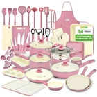 Nutrichef 54-PIECE Non-stick Ceramic Pots And Pans Set With Utensils New. Price: $269.99.