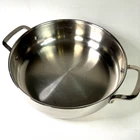 Belgique 11" Double Handle Stainless Steel Ssute Skillet Fry Pan - No Lid Used. Price: $29.50.