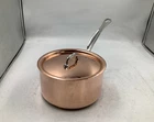 Mauviel M'heritage 150 Polished Copper & Stainless Steel Sauce Pan. 1.9 Qt New. Price: $203.67.