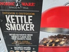 New Nordic Ware Deluxe Kettle Smoker With 5 Woodchip Varieties Open Box. Price: $45.99.