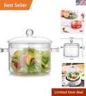 Glass Cookware Set Simmer Pot 1.7L Heat-resistant Borosilicate Safe For Stove New. Price: $34.10.