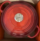 Creuset Enameled Cast Iron Signature Round Dutch Oven, 5.5 Qt Marseille New. Price: $180.00.