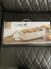 Dolly Parton Collection 1.79QT Stoneware Speckled Loaf Pan TTU-06590 In Box. Price: $20.00.