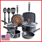 Tefal T-fal Signature Nonstick Cookware Set 12 Piece Oven Broiler Safe 350F New. Price: $251.61.