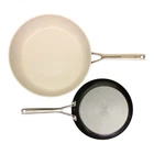 Kitchenaid Hard Anodized Ceramic Nonstick 2-PIECE Fry Pan Set, Black New. Price: $59.44.
