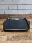 Pampered Chef Rockcrok Small 9" Square Stone Oven Bbq Stovetop GRILL#3158 Used. Price: $40.00.