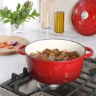 Brylanehome 5 Qt. Enamel Cast Iron Dutch Oven - Red New. Price: $199.99.