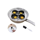 Egg Poacher Pan - Stainless Steel Poached Cooker Perfect 4 Cups, Silver New. Price: $57.94.