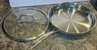 Cuisinart TPSS22-30H Stainless Steel Induction Skillet 12 W/ Lid Used. Price: $29.95.