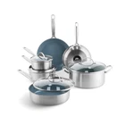 Greenpan Treviso 10 Piece Cookware Set, Non-toxic Pfas-free Stainless Steel C... New. Price: $293.63.