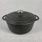 Vivo Villeroy & Boch Group Black Cast Iron Casserole Dutch Pot 4.5 Qt 4.2 Liters New. Price: $29.99.